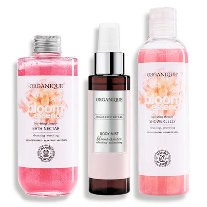 ORGANIQUE Bloom Essence Set INDULGENCE| Bath Nectar + Shower Jelly + Body Mist