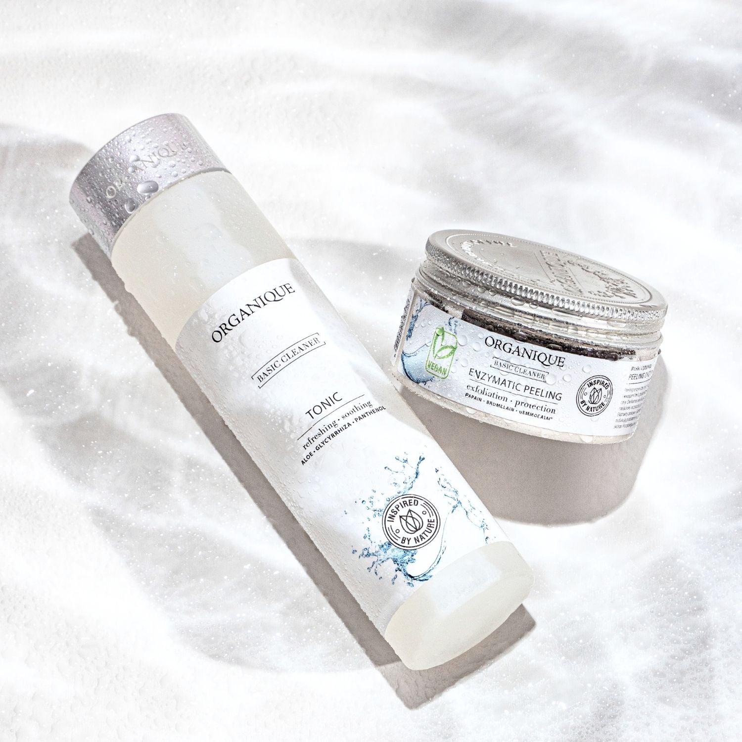 ORGANIQUE Skincare Set BEAUTY ROUTINE| Face Gel + Tonic + Enzymatic Peeling + 3 Face Masks