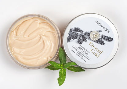 ORGANIQUE Eternal Gold Set RENEWAL&amp;GLOW| Body Balm Moisturiser + Body Peeling + Dry Body Oil
