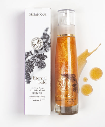 ORGANIQUE Eternal Gold Duo GLOW| Dry Body Oil + Bath Nectar