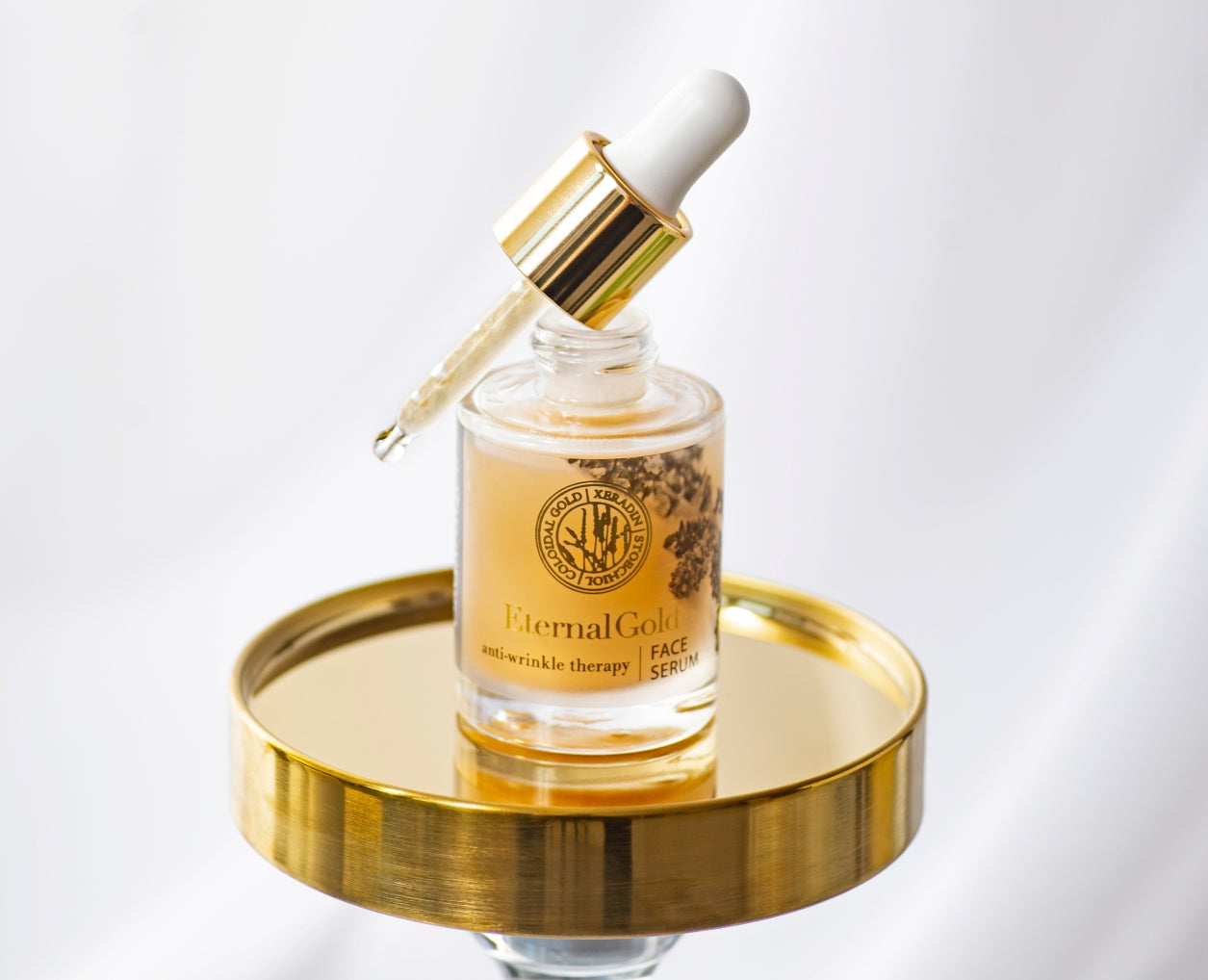 ORGANIQUE Eternal Gold Skincare Duo RENEWAL| Face Serum + Corundum Peeling